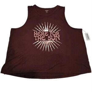 Old Navy, Size XL, Dark Red Sleeveless Crop